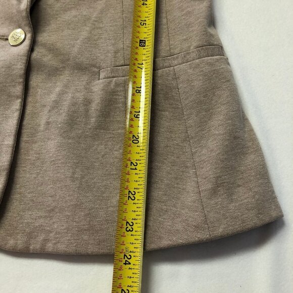NWOT Kenneth Cole Select Single Button Front Career Beige Jacket Blazer Small - Picture 11 of 11